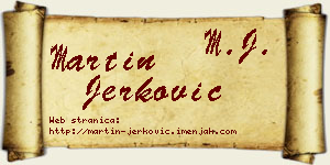 Martin Jerković vizit kartica